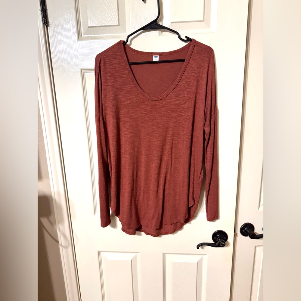 Old Navy Luxe Copper Crew Neck Tunic